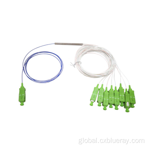 Optical Cable Splitter mini steel tube SC/APC fiber optic PLC Splitter Factory